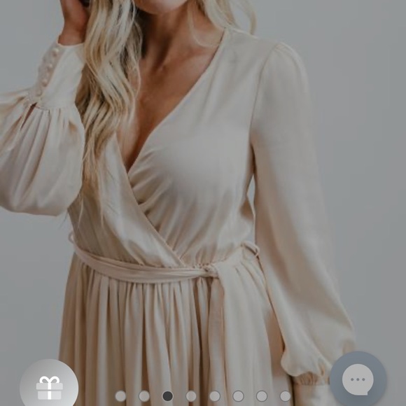 🌹CLEARANCE! | Elegant Sheer Ivory Maxi Dress for Petite, Wedding NWOT🌹 - Picture 4 of 16